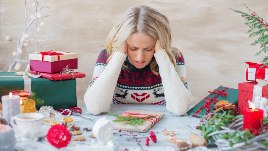 Woman with Holiday Stress