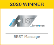 2020 Denver A-List Award for Best Massage in Denver