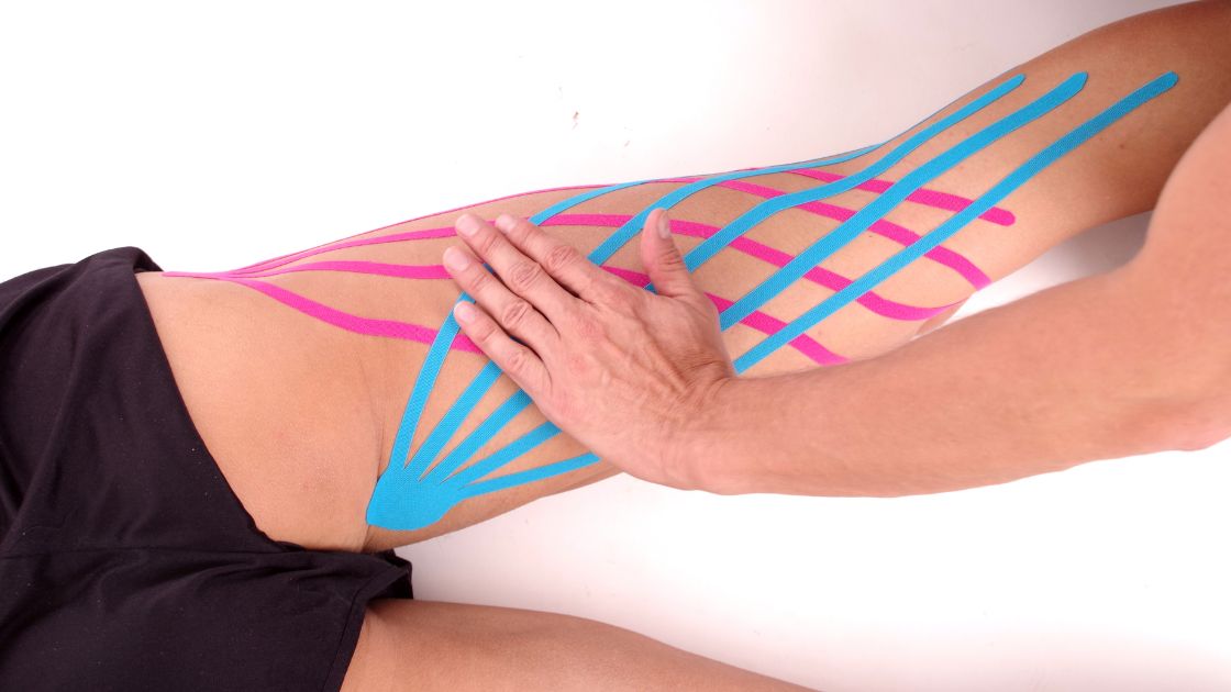tape on a hamstring